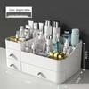 Desktop Makeup and Skincare Organizer with Lipstick and Drawer Compartments