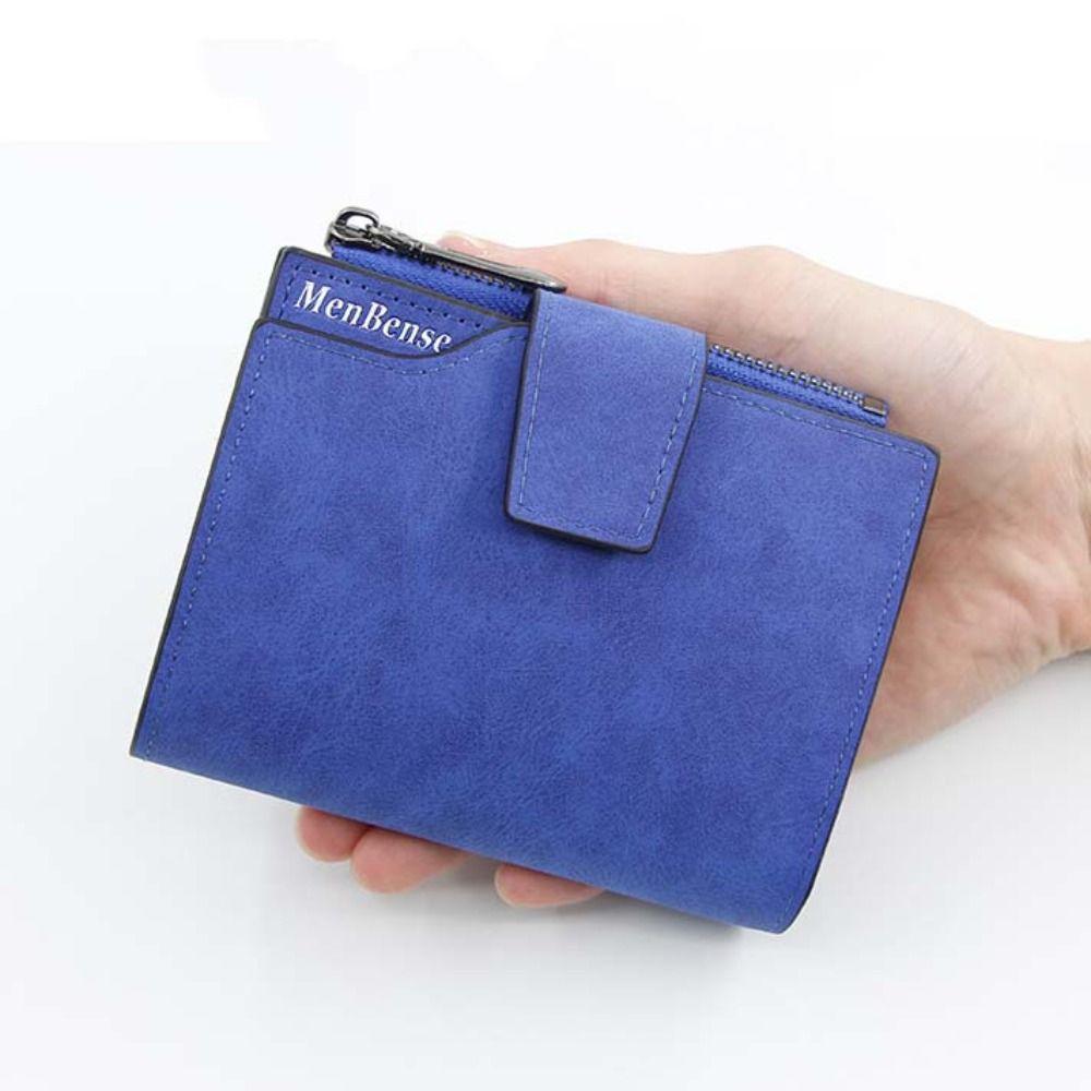 Large Capacity Cash Purse Bag PU Leather Short Wallets Elegant Pocket Purse Wallet  Outdoor