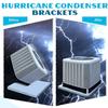 4 шт. Кронштейны конденсатора Простая установка Устойчивые к коррозии Сверхпрочные Оцинкованные L-образные кронштейны Комплект для крепления