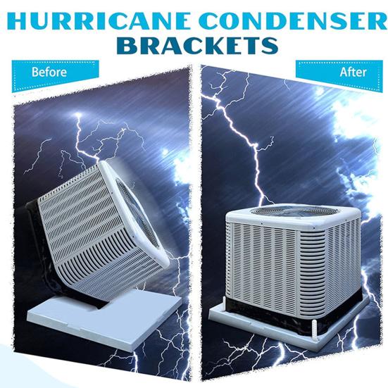 4 шт. Кронштейны конденсатора Простая установка Устойчивые к коррозии Сверхпрочные Оцинкованные L-образные кронштейны Стяжка
