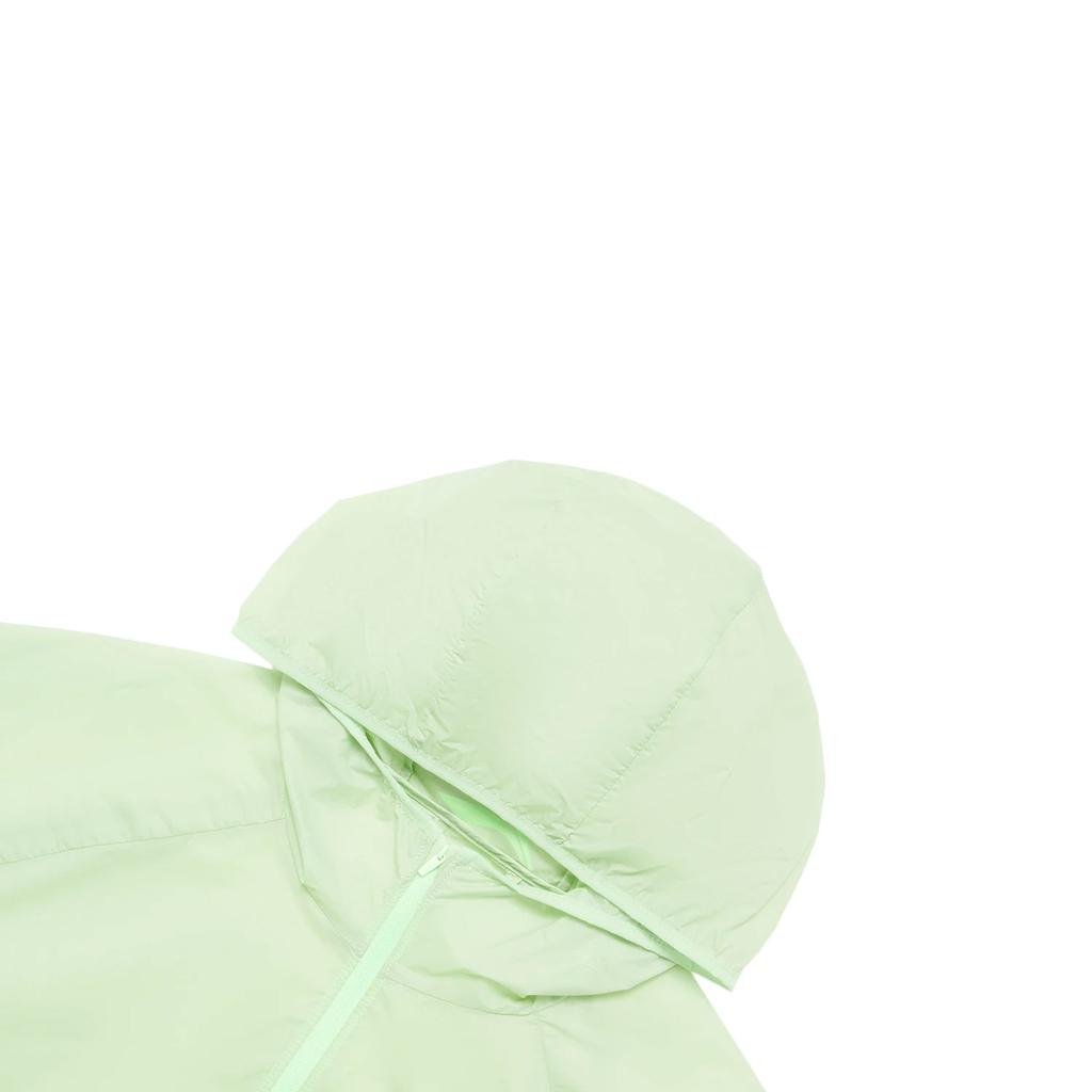 Li Ning Running Series однотонная легкая облегающая спортивная толстовка с капюшоном, дышащая солнцезащитная куртка, мужские куртки бамбуково-зеленого цвета AFDT183-6