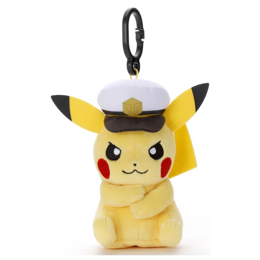 Pokémon Sound Plush Toy Captain Pikachu, Approximately 15cm Tall