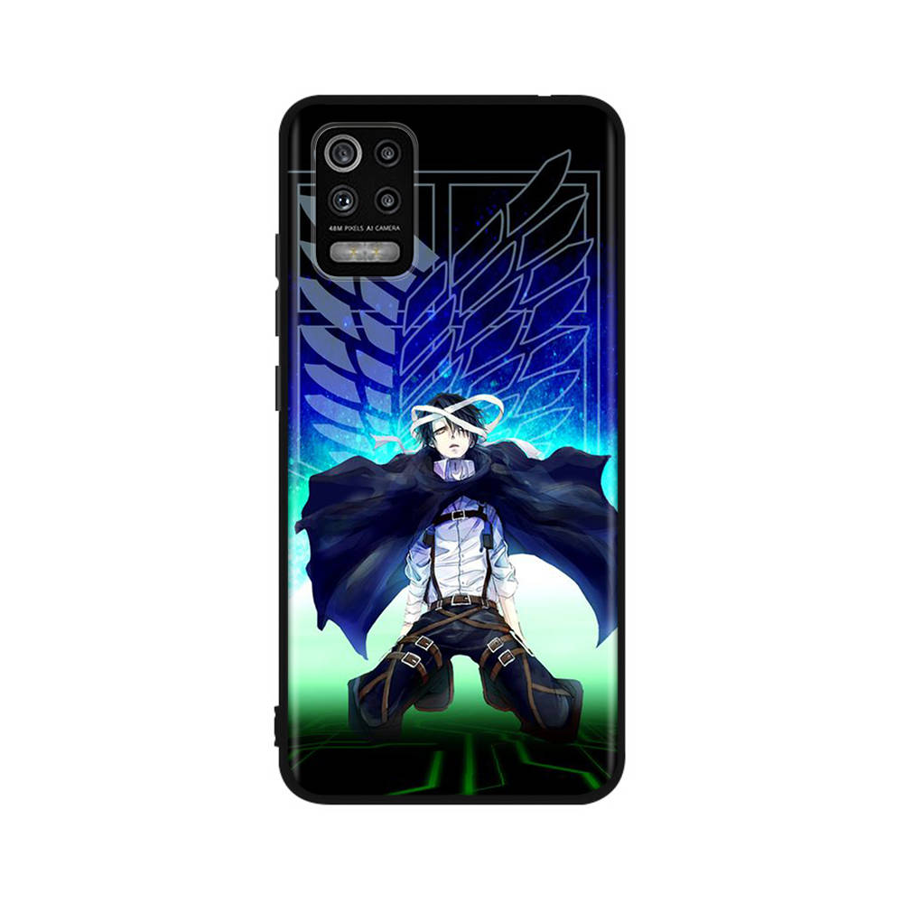 DT9 Attack On Titan Case for Xiaomi Poco X6 X4 M5 M6 F5 F6 C65 C55 C50 C51 C40 Redmi Note 7 8 14C A3X 13C 12C 11 10A 9C Pro Black Sofe Cover