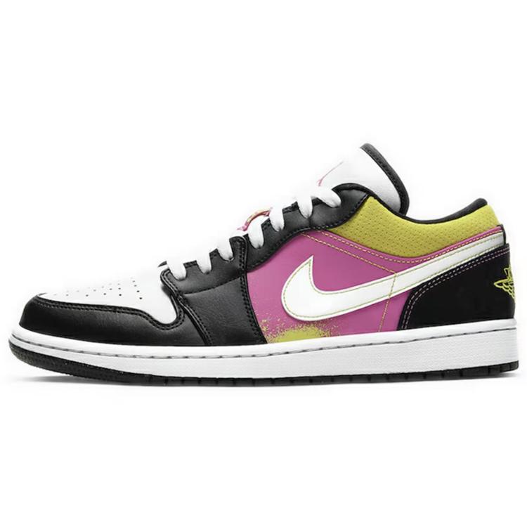 Jordan 1 Низкий Черный Активный Фуксия Кибер CW5564-001
