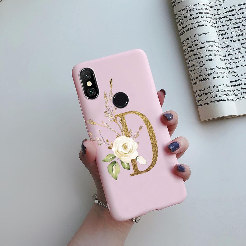 Чехол для Xiaomi Mi A2 A 2 Lite A1 A 1 MiA2 MiA1 с милыми буквами, силиконовый бампер из ТПУ, мягкая задняя крышка для Xiaomi Mi 5X 6X, чехол для телефона