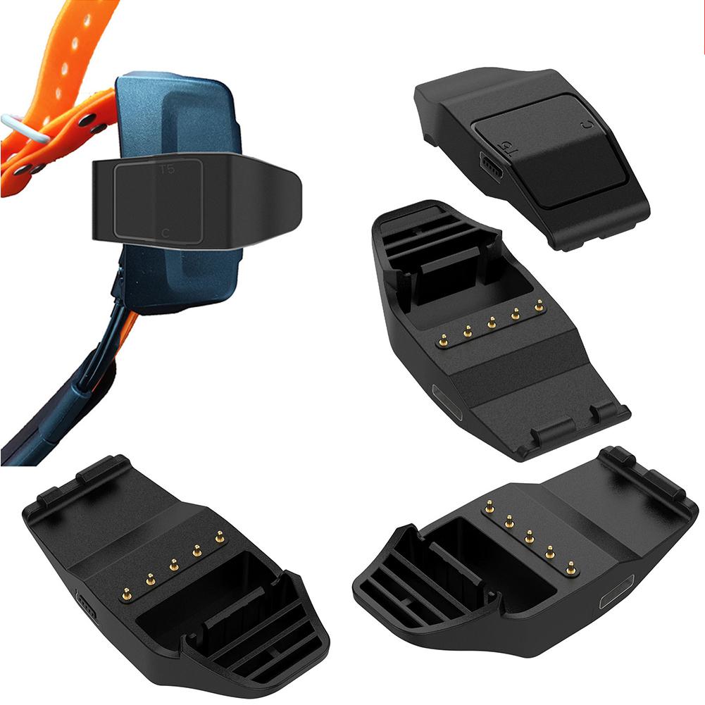 Multi-Model Dog Collar Charger Compatible with TT15 TT10 G TT15x TT25 GPS Collars Lightweight Plastic Construction Black Finish