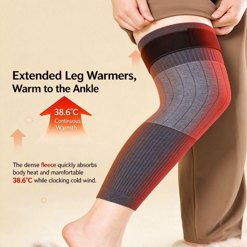 Elastic Thick Knee Protector Windproof Thermal Leg Warmers Old Cold Legs