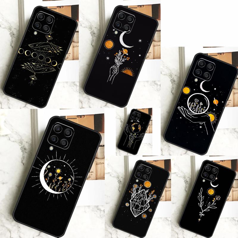 Цветы Солнце Луна Для Samsung Galaxy M14 M34 M54 M12 M32 M52 M53 M33 M13 M20 M15 M55 M31s M30s M21 M51 Чехол
