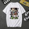 Tshirt 2024 Anime Demon Slayer Upper Moons Man T-Shirt Anime Harajiku Print Pattern Casual Short Sleeve Man Tops Woman T Shirts