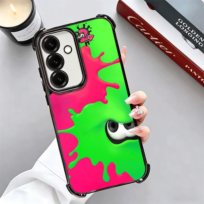 Игровой чехол S-Splatoons с покрытием для телефона Samsung A17 A07 A37 A57 A16 A56 A15 A55 A14 A54 A13 A53 A26 A36 A25 A35 A24 A34 A23 A33