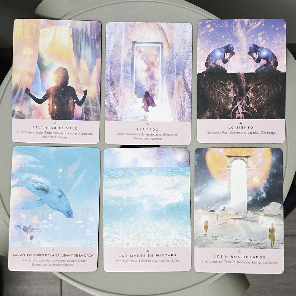 Колода Оракулов Звездного Семени на испанском языке 10,4*7,3 см 53 шт. Карты Оракула