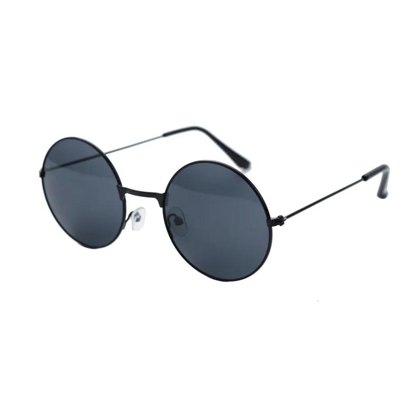 Ретро маленькие круглые солнцезащитные очки в стиле хиппи, модные круглые солнцезащитные очки в металлической оправе, очки для дискотек, яркие цвета, линзы для женщин и мужчин