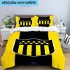 Peñarol Football Club Emblem 3PCS Bedding Set 2D Printing (Includes 1 Duvet Cover + 2 Pillowcases Coreless), Bedroom decor,Fan gift
