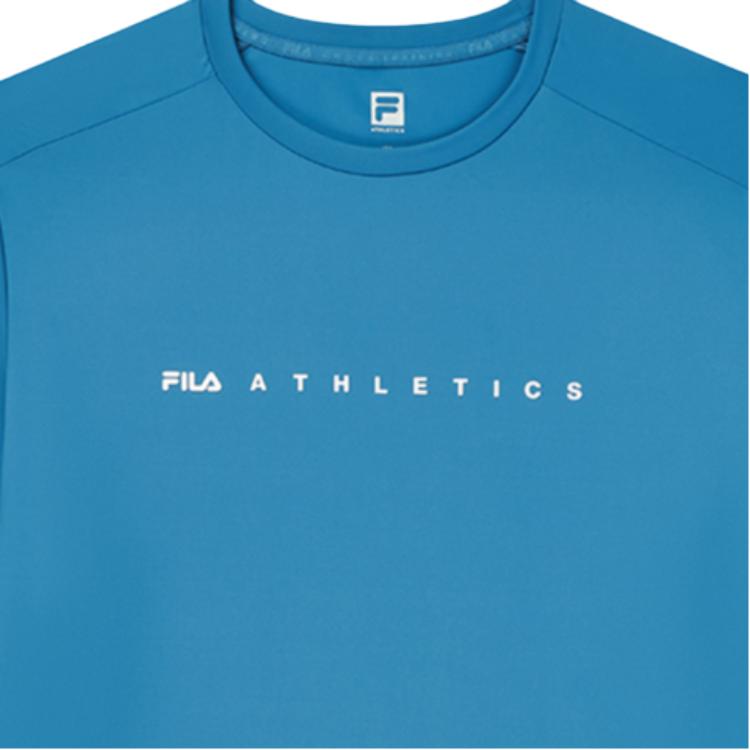 Fila Спортивный Повседневный Свитшот С Круглым Вырезом С Коротким Рукавом Мужские Топы Флэш-Бабочка-Синий A11M131101F-DB