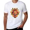 Candy Corn Cat Tshirt Basic Plain Short Sleeve Crew Neck Tee Tshirt