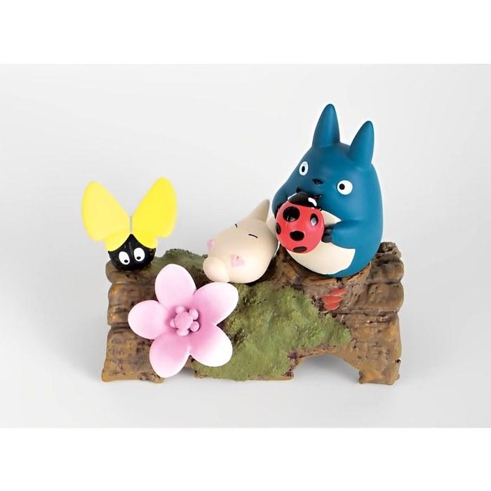 ENSKY Totoro Plush Grass Flowers and Totoro Gray 8 inches
