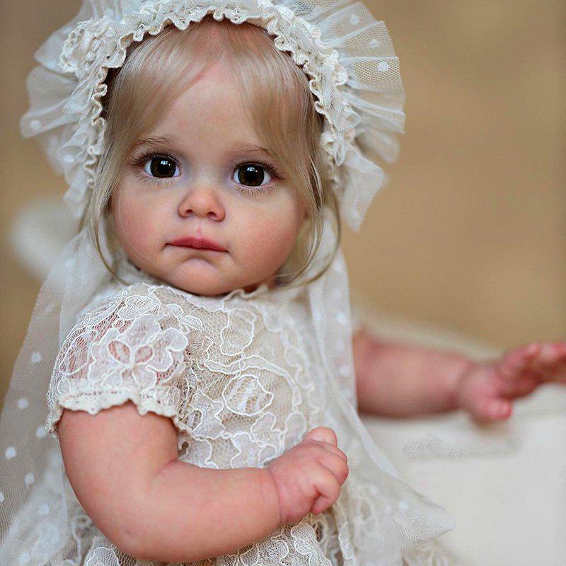 22" Реалистичная кукла Reborn Girl - Полностью мягкое виниловое тело, имитация куклы-младенца