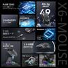 MAMBASNAKE x ATTACK SHARK X6 Ultra-Lightweight Gaming Mouse, 49g, PAW3395 Sensor, Wireless Mouse, 3-Mode Connection: 2.4GHzBluetoothType-C, 6-Level