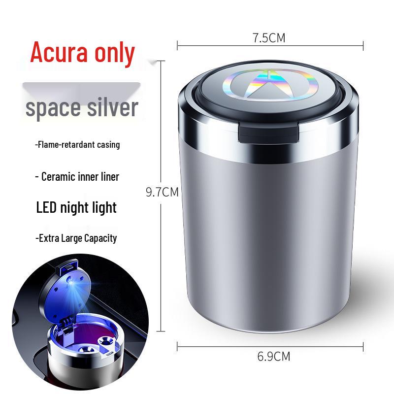 Compatible Car Ashtray for Acura RDX, CDX, TLX, MDX, TLX-L, ZDX, RLTL - Essential Car Interior Accessory.
