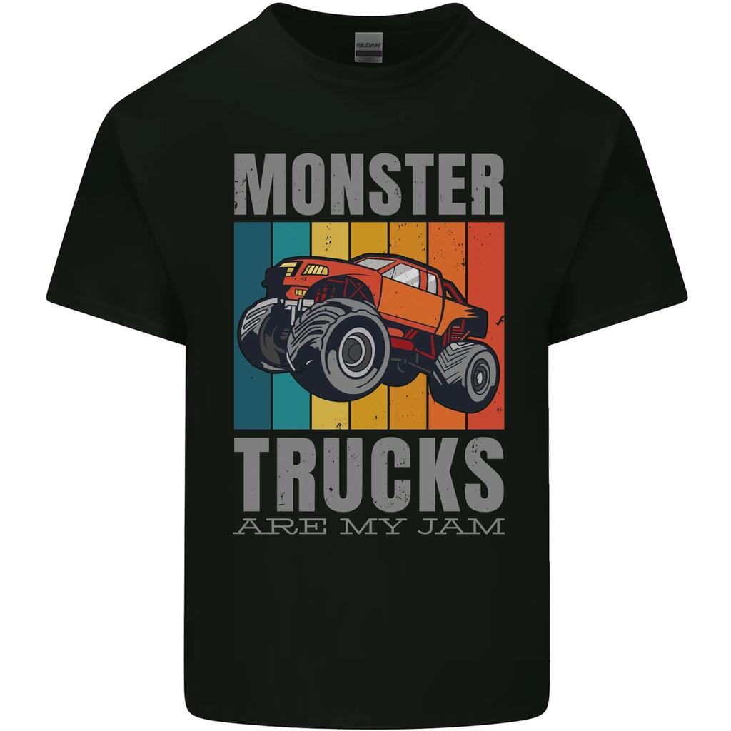 Monster Trucks are My Jam Mens Cotton T-Shirt Tee Top