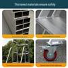 Yueyimi Silent Aluminum Mobile Platform Ladder