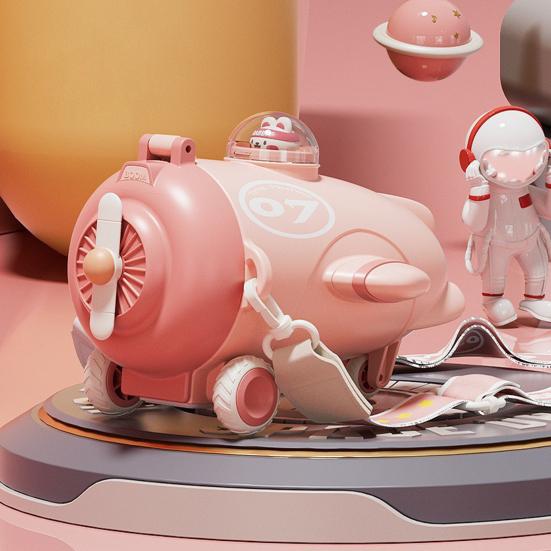 Бутылка для воды в форме самолета с трубочкой 500 мл мультяшный детский стакан для воды герметичный