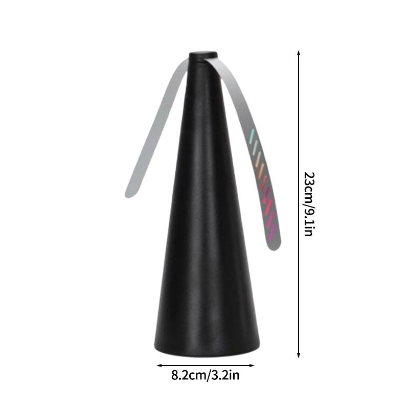 Table Fly Repelling Fan Portable Outdoor Insect Repellent with Reflective Blades Chemical Free Insect Repellent