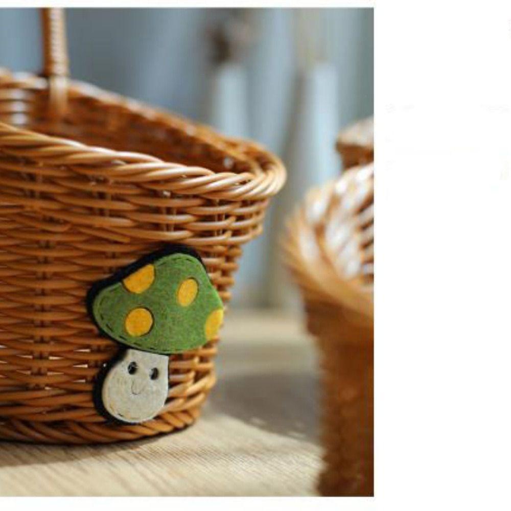 Бытовая плетеная корзина из искусственного ротанга, сервировочная настольная витрина для ресторана