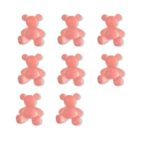 8 шт. стильные креативные легкие украшения для ногтей светящиеся медведи художественные украшения для девочек