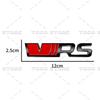 JBIW9 3D Chrome Metal Car Styling VRS Logo Front Grille Emblem Sticker For Skoda Octavia Fabia Rapid Superb Kodiaq Rear Trunk Decor