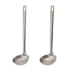 Pot Spoon, Skimmer Spoon, 304 Stainless Steel Spoon, Sandblasted, Thickened, Extended, with Hanging Hole, Household Soup Spoon, Commercial Soup Spoon