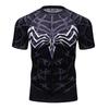 Fun Spider Pattern 3D Printed T-shirt Classic Movie Role-playing Men's Short Sleeved Top Summer Personalized Fashion Casual Round Neck Streetwear