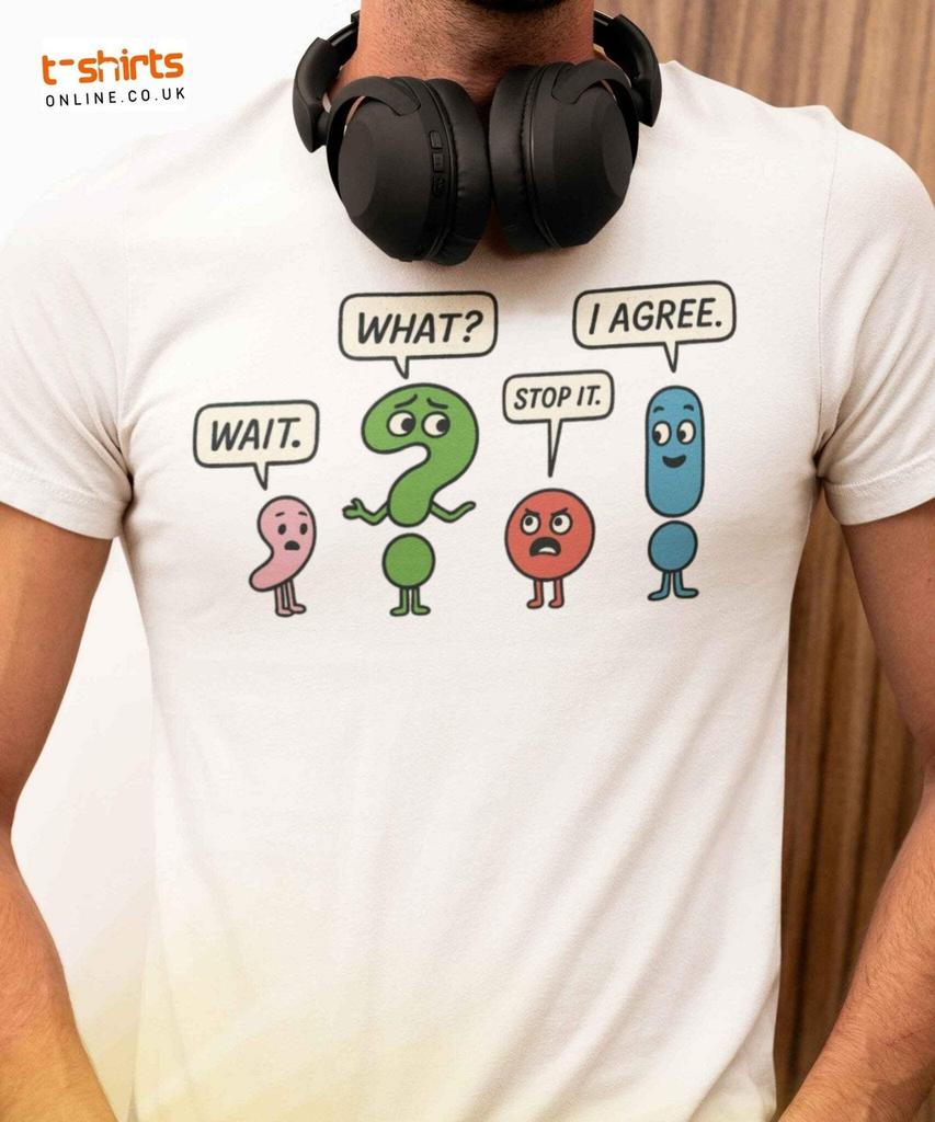 Punctuation Party T-Shirt – Funny Grammar Humor Tee
