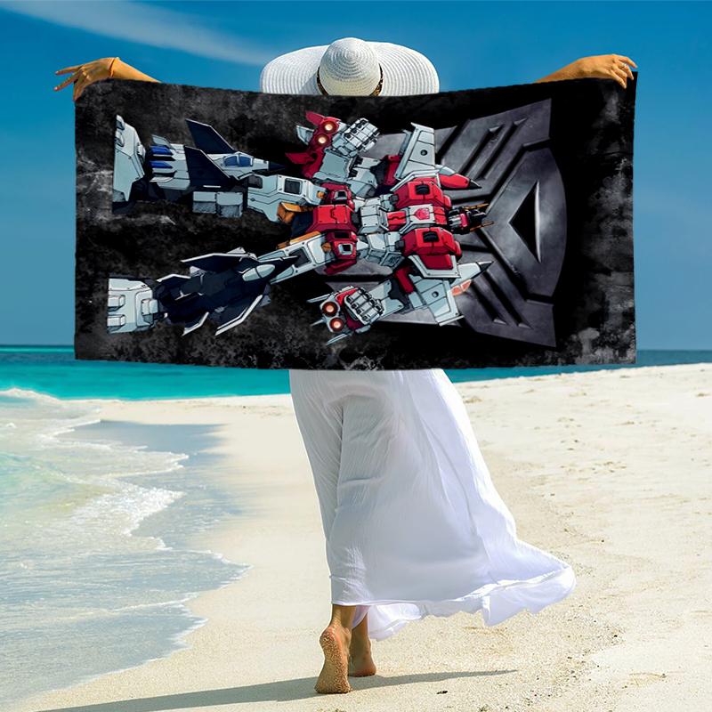 Transformers Fashion Beach Towel: Ideal for Summer Adventures Soft, absorbent and quick drying suitable for swimming and bathing