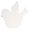 MDF Symbol Bird , White, 11cm, Thickness 2cm