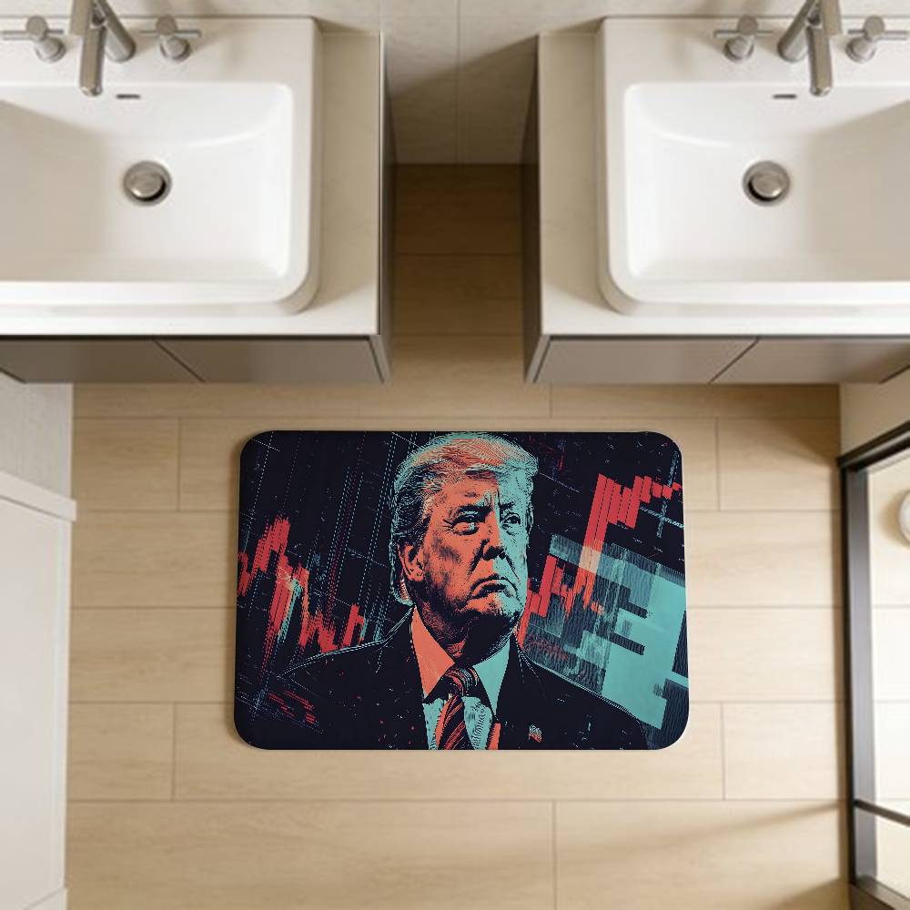 2025 Дональд Трамп Коврик для ванной Комната детей Декор спальни Балкон Противоскользящий коврик для двери Гостиная Приветственный ковер