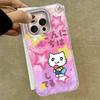 Чехол для iPhone 16 15 13 Plus Pro Max 7 14 Pro 5G Чехол для телефона Розовый Мультяшный Буква Милый Кот Силиконовый Для iPhone 16e Задние Крышки