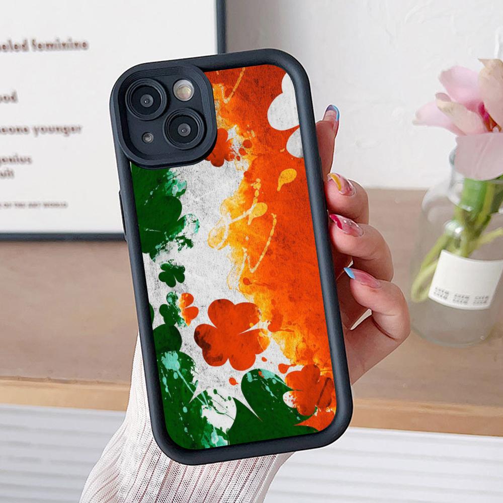 Чехол для мобильного телефона на День Святого Патрика для iPhone 17 16 15 14 13 12 11 Air Pro Max Plus Утолщенный ТПУ Цветной Чехол Красивый Чехол