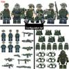 TopLovely Swat Team Военный армейский набор Военные аксессуары полиция Минифигурки Детали Строительные блоки Игрушки