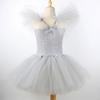 Halloween Gray Joker Girls Costume Tutu Dress Creepy Clown Kids Carnival Party Cosplay Clothing Children Tulle Fancy Dress Christmas