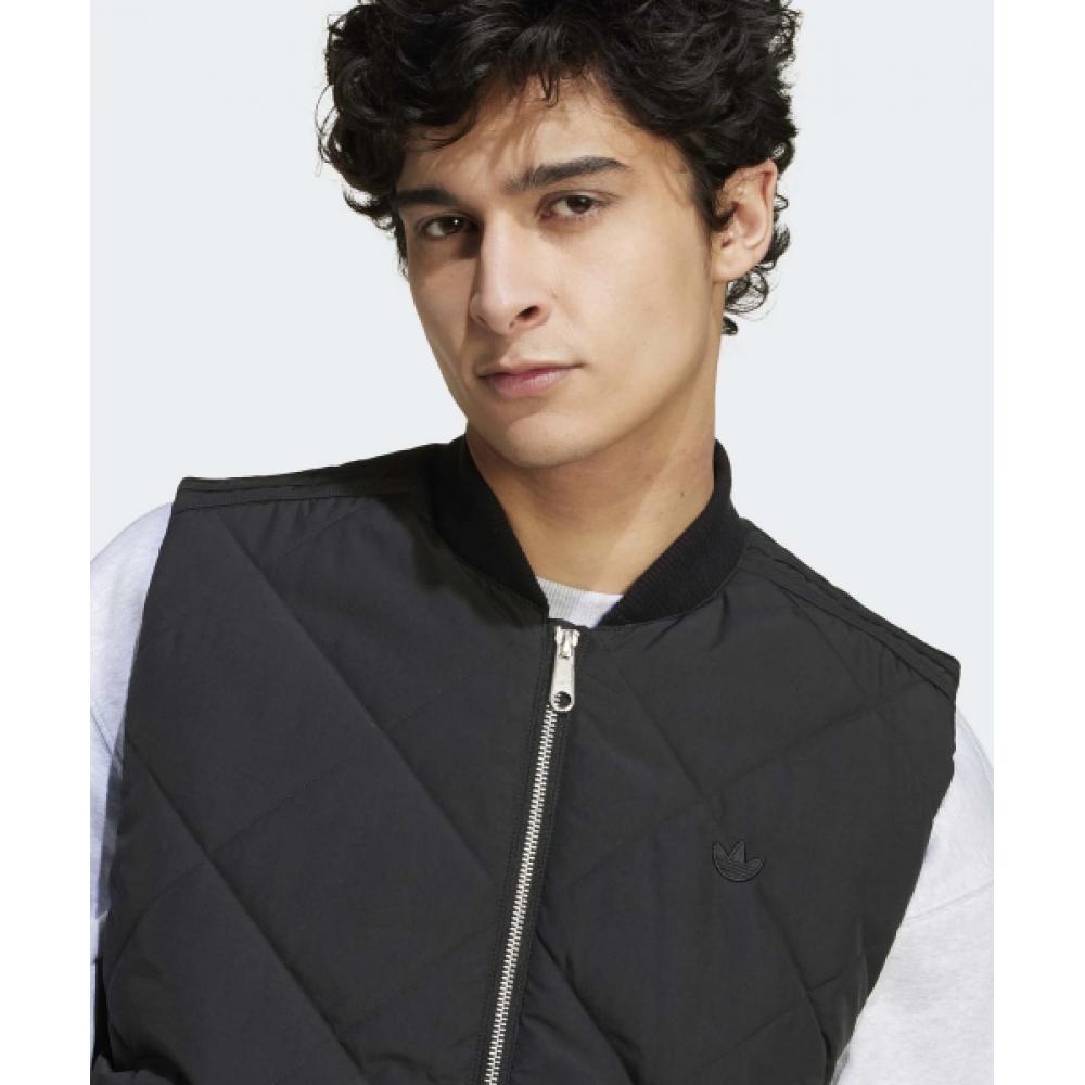 Adidas Нейлоновый стеганый жилет черный Iw0992