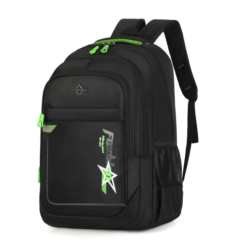 Unisex Casual Travel Backpack With Stripe Pattern For School And Commute