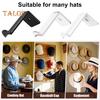 4/8Pcs Hat Hooks Cowboy Hat Racks Easy Installation Strong Adhesive Wall Mount Cap Holder Baseball Cap Organizers