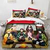 Demon Slayer 3d Bedding Set Anime Duvet Cover Pillowcases Single Twin Full Queen King Size Boys Girls Boys Gift Home Decor