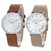 Coach Perry Watches with Storage Box, Matching Size, Simple, Slim Leather Watches In Brown and Brown Beige, 1450312014503119