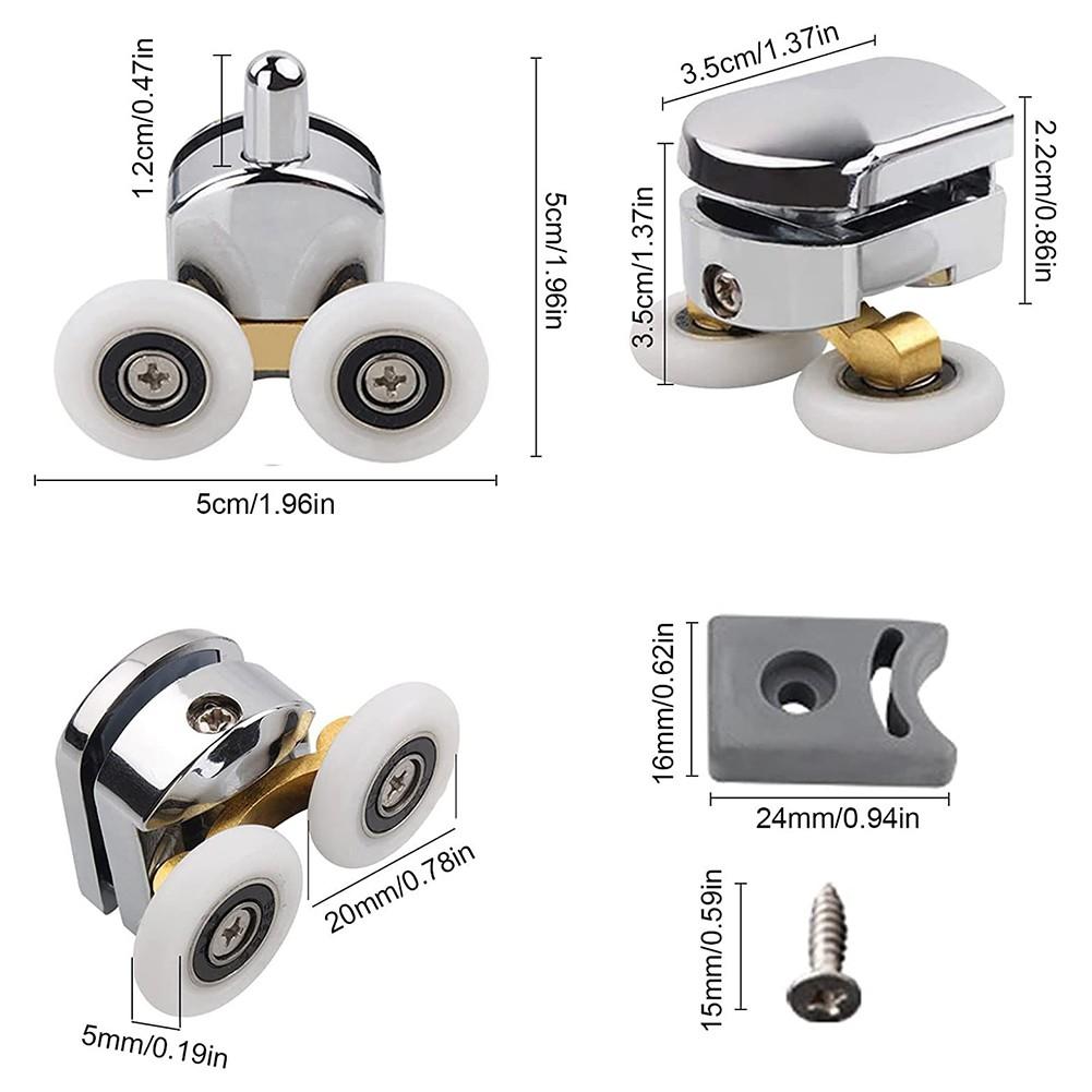 Shower Doors Rollers Stainless Steel Runners Wheels Shower Cabins