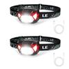 Headlight Rechargeable USB High Brightness LED Headlamp Set of 2 [ConcentratingDiffusing Light SwitchingBrightness 300 LumensPractical Lighting 4-30