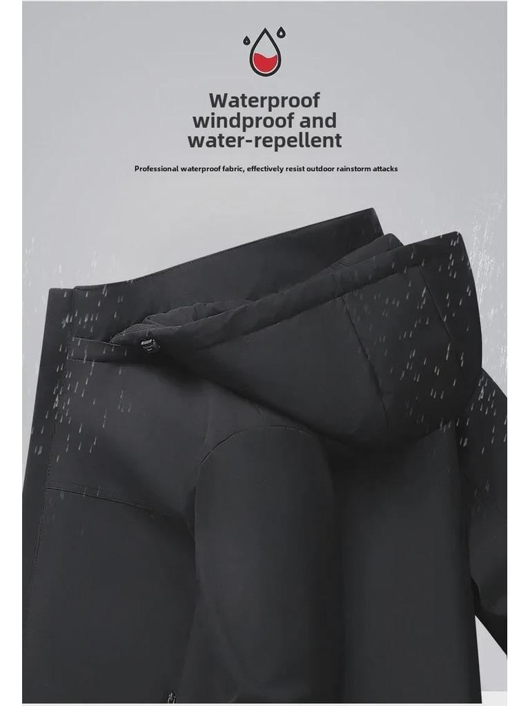 Men's Graphene Cotton Coat: Thick, Plus Velvet, Outdoor Winter Jacket for Dad.