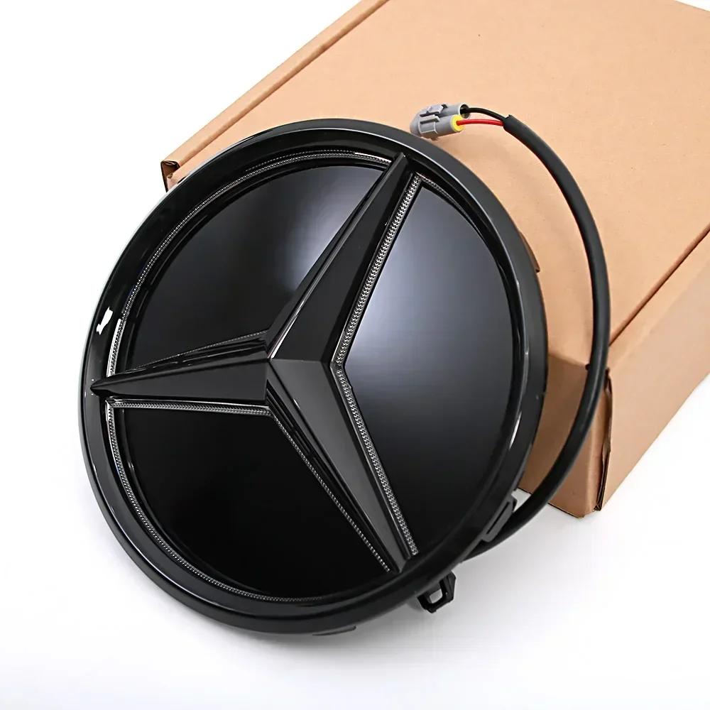 Car Sticker New 2025 For Mercedes Benz Chrome Silver Newest 3D Front Grille Emblems For Mercedes Benz C W205 A W177 S W217 SL R2