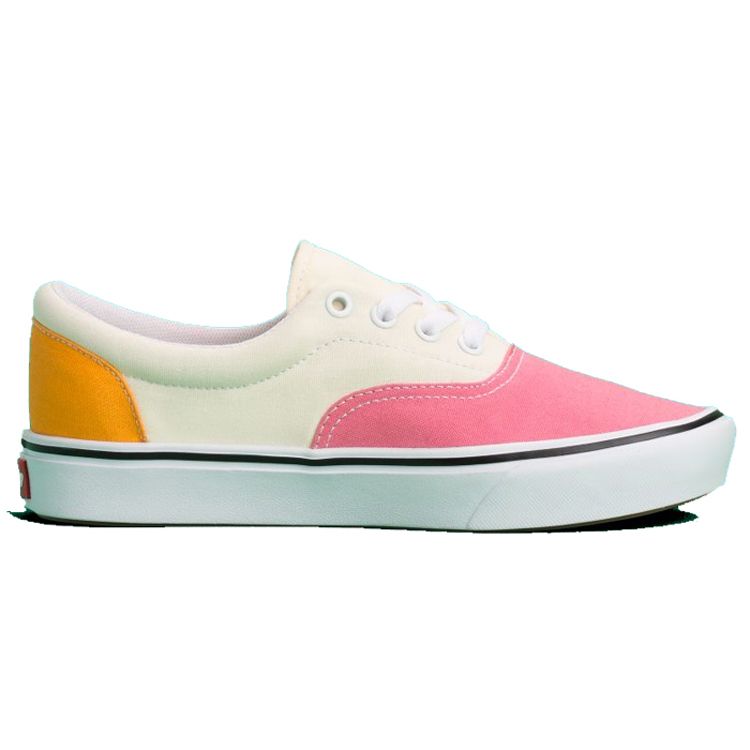 Vans Era Ua Comfycush Canvas Retro Низкие кеды для скейтбординга Унисекс кроссовки Розовый Белый VN0A3WM9VNJ